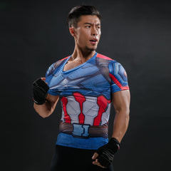 Captain America Bodybuilding T Shirt