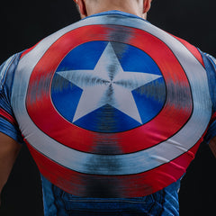 Captain America Bodybuilding T Shirt