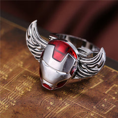 Captain America Rotatable Angel Wings Ring