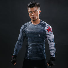 Winter Soldier Longsleeve Fitness T-Shirt