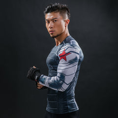 Winter Soldier Longsleeve Fitness T-Shirt