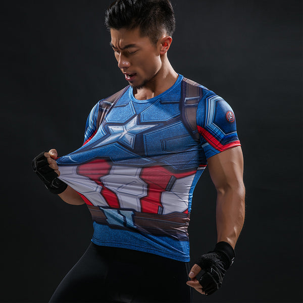 Captain America Fitness T-Shirt