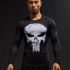 Punisher Longsleeve Bodybuilding T Shirt