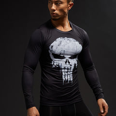 Punisher Longsleeve Bodybuilding T Shirt