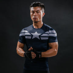 Captain America Bodybuilding T Shirt