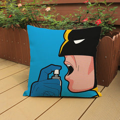 Captain America Drinking Tomato Soup Cushion
