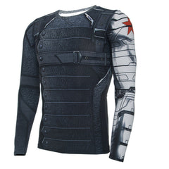 Winter Soldier Longsleeve Fitness T-Shirt