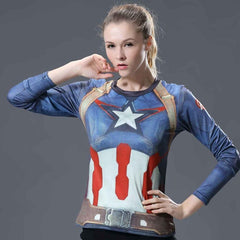 Captain America Long Sleeve T-Shirt