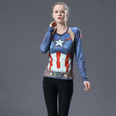 Captain America Long Sleeve T-Shirt