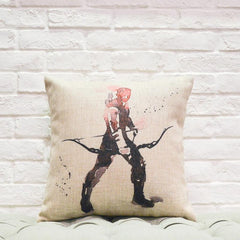 Hawkeye Watercolor Cushion