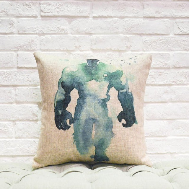 Hulk Watercolor Cushion