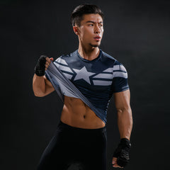 Captain America Bodybuilding T Shirt