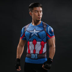 Captain America Bodybuilding T Shirt