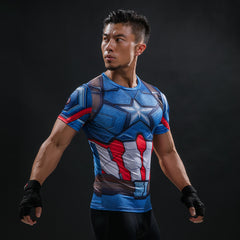 Captain America Bodybuilding T Shirt