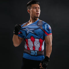 Captain America Bodybuilding T Shirt