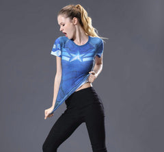 Captain America Fitness T-Shirt