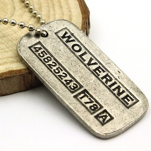 X-Men Origins Wolverines Dog Tag ID Necklace