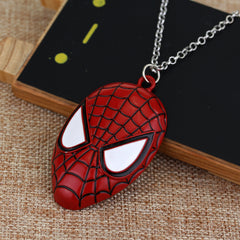 feimeng jewelry Super Hero Spiderman Necklace Superhero Spider-man Mask Pendant Necklace For Men Fashion Accessories