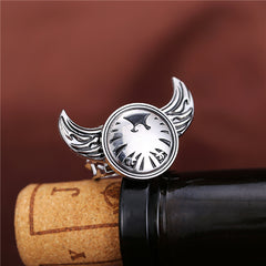 ]S.H.I.E.L.D. Personality Rotatable Angel Wings Ring