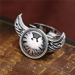 ]S.H.I.E.L.D. Personality Rotatable Angel Wings Ring