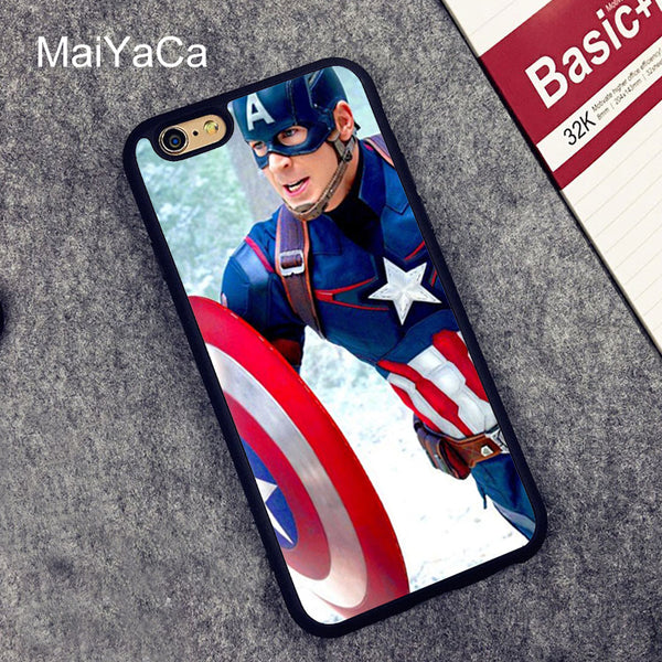 CAPTAIN AMERICA RUNNING iPhone Case