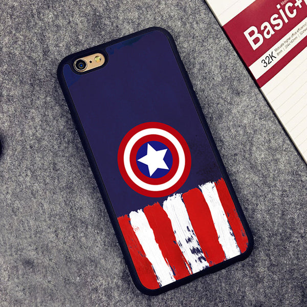 Captain America Pattern iPhone Case