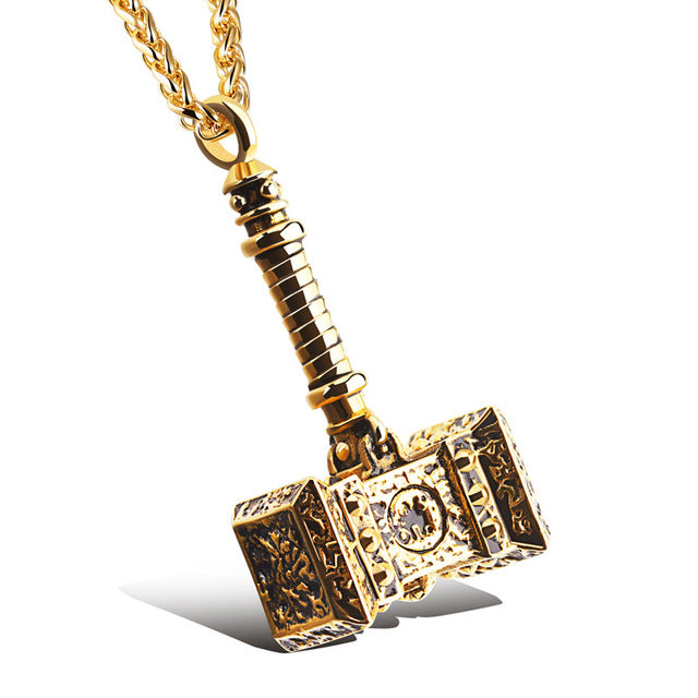 Thor Hammer Pendant Necklace