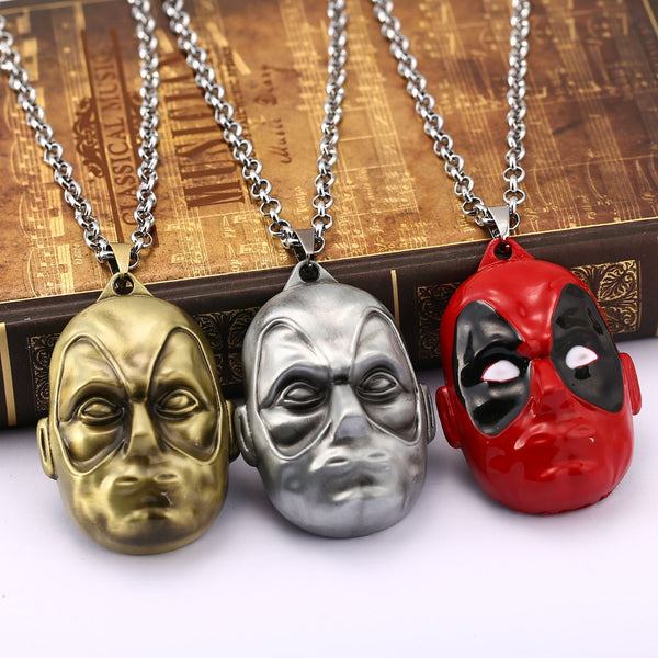 Deadpool Face Necklace