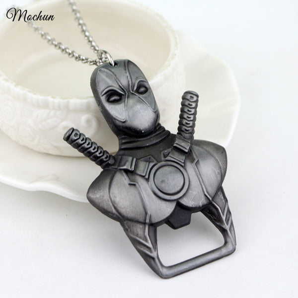 Deadpool Bottle Opener Pendant Necklace