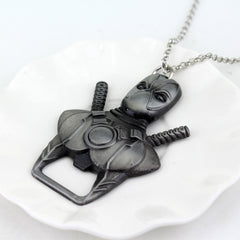 Deadpool Bottle Opener Pendant Necklace