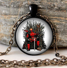 DEADPOOL Iron Throne Glass Necklace