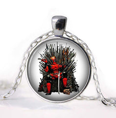 DEADPOOL Iron Throne Glass Necklace