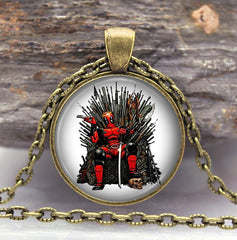 DEADPOOL Iron Throne Glass Necklace