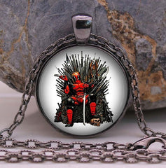 DEADPOOL Iron Throne Glass Necklace